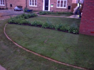 bedford new build landscaping