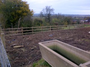 flecknoe post and 3 rail boundary